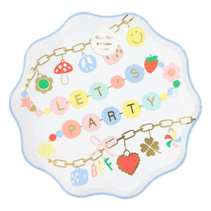 Meri Meri - Charm Parti Tabakları - 8'li Set