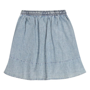 Tumble N'Dry - Washed Blue Denim Piron Skirt