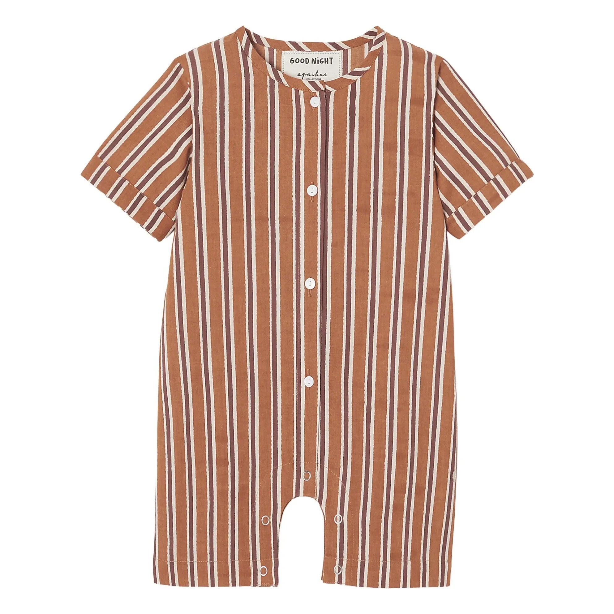 Apaches - Striped Pimo Pajamas | Brown