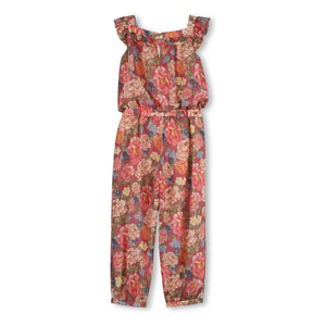 Chloé - Organic Cotton Floral Dungarees | Dusty Pink