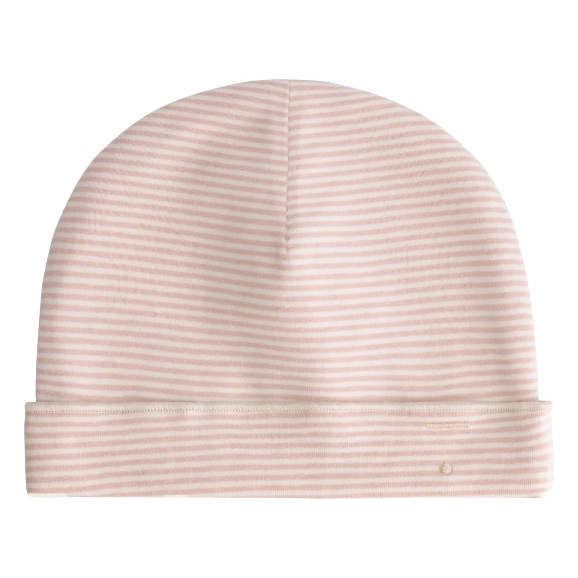 Gray Label - Striped beanie made of organic cotton | Pink