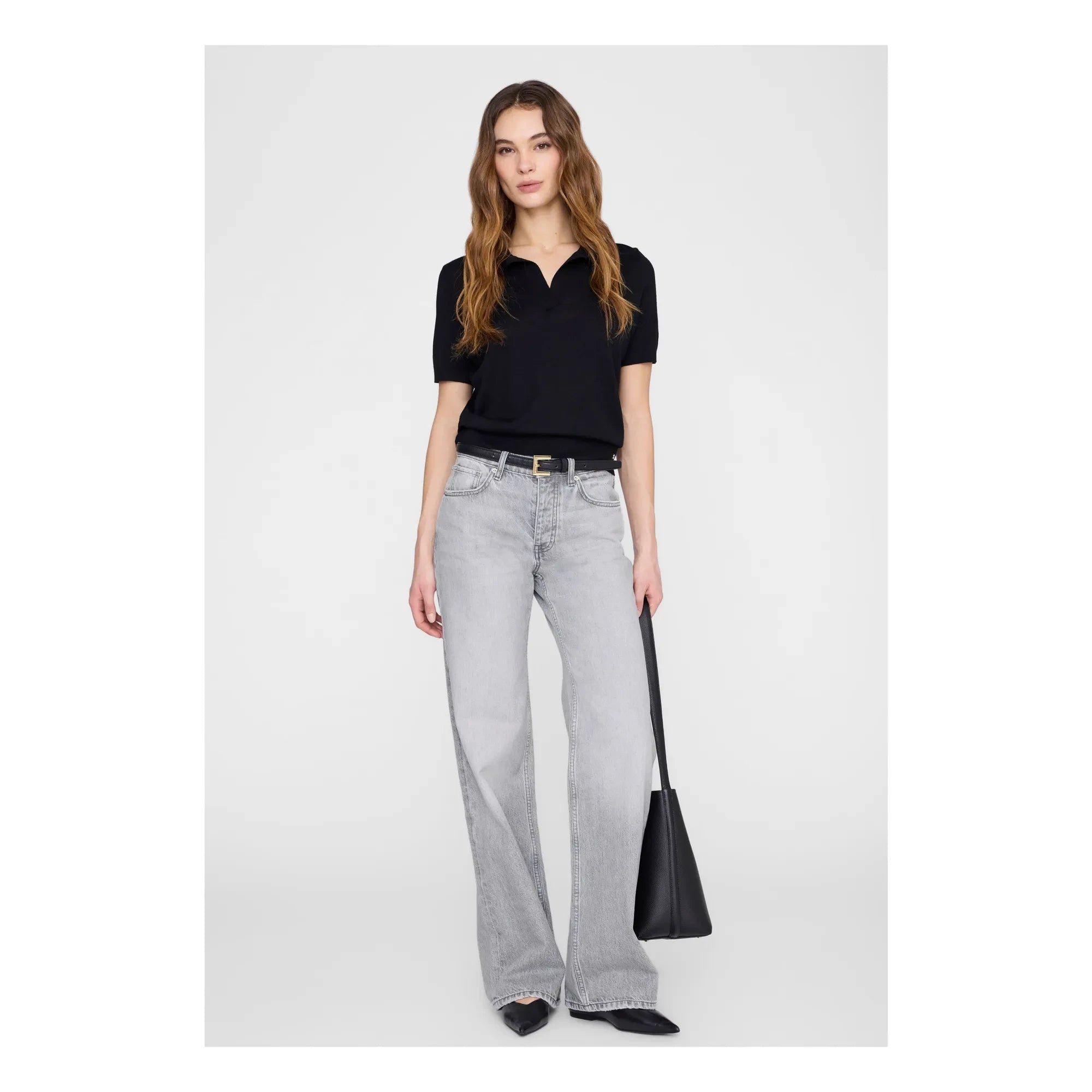 Anine Bing - Polo Moni | Black