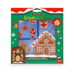 Legami - Gel Window Stickers Set - Window-Glow - Small - Santa Claus