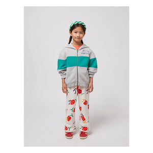 Bobo Choses - Joy Organic Cotton Zip-up Sweatshirt | Grey Melange