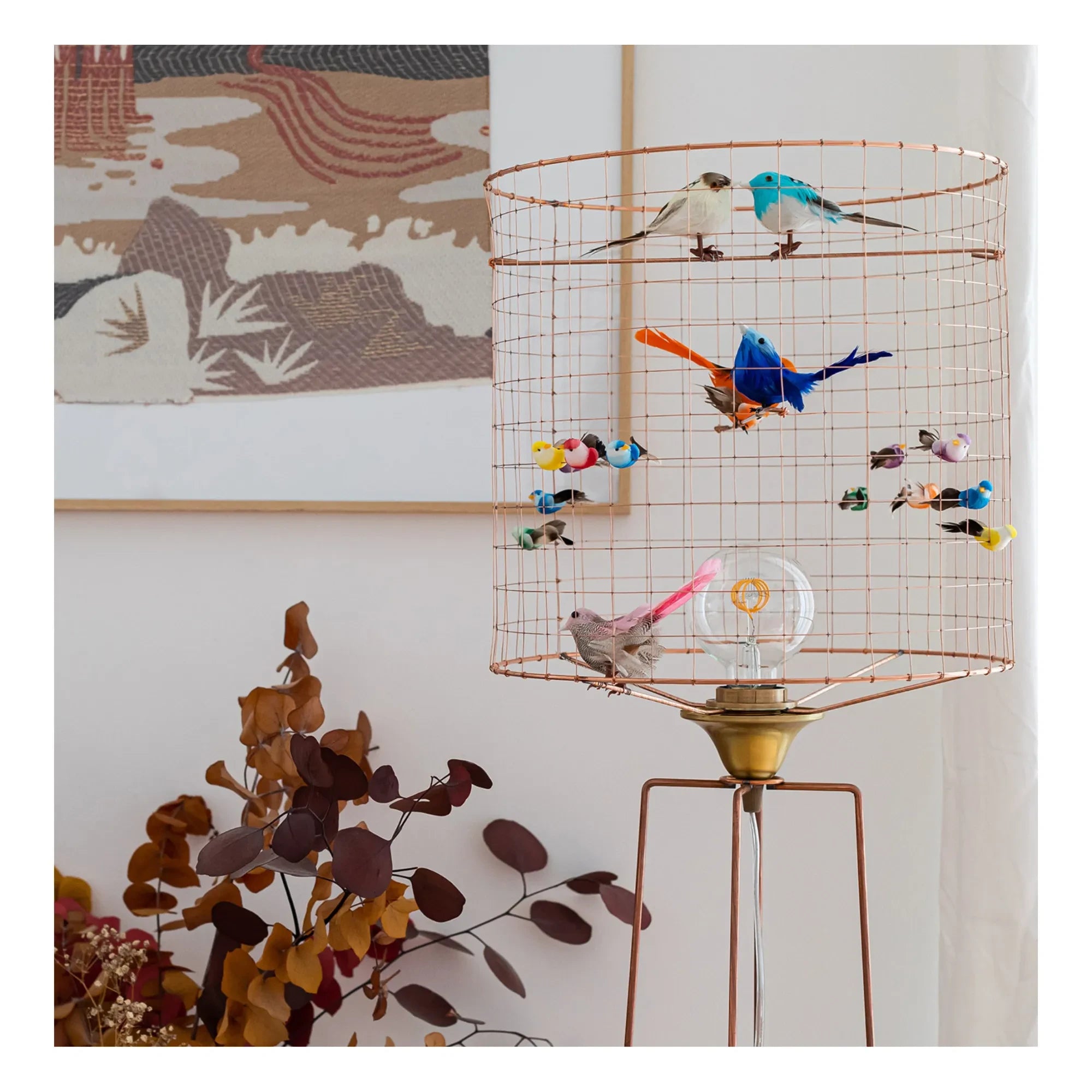 Mathieu Challières - Birdcage Lamp with Stand