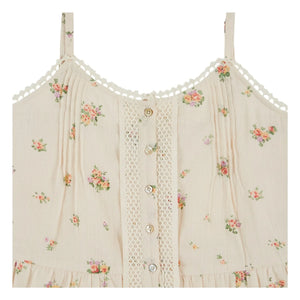Emile et Ida - Organic Cotton Printed Top | Cream