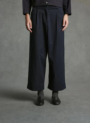 Hod - Mariano Pleated Trousers | Navy