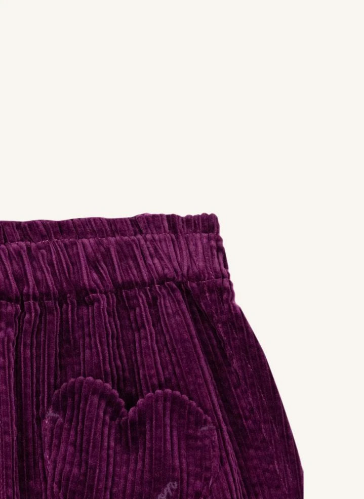 Bonton - Purple Velvet Trousers | Purple