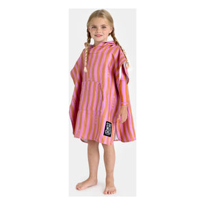 Beach & Bandits - Aloha Striped Organic Cotton Poncho | Pink