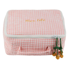 Emile et Ida - Vichy Storage Bag | Pink