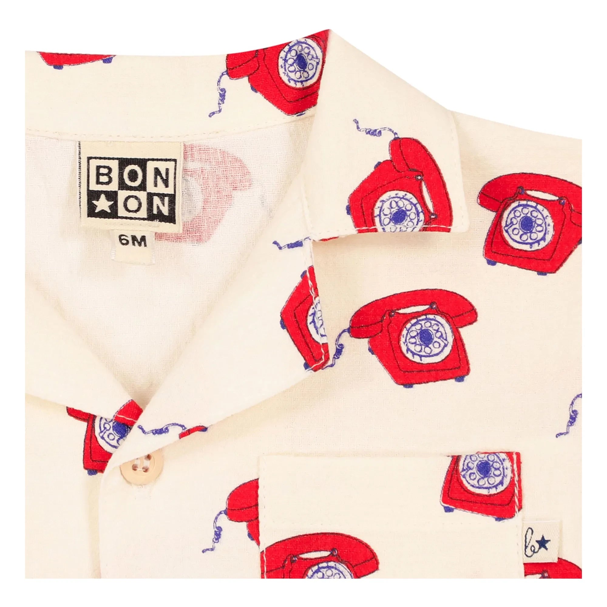 Bonton - Las Vegas Baby T-Shirt with Phone | Red
