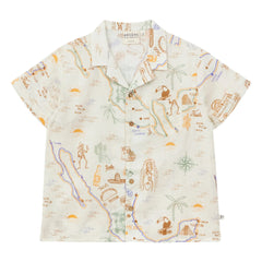 Arsène et Les Pipelettes - Pastor Voile Organic Cotton Shirt | Ecru