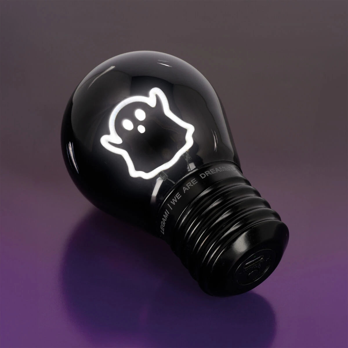 Legami - Decorative Lightbulb-Shaped Table Lamp - Ghost - Bulb Fiction