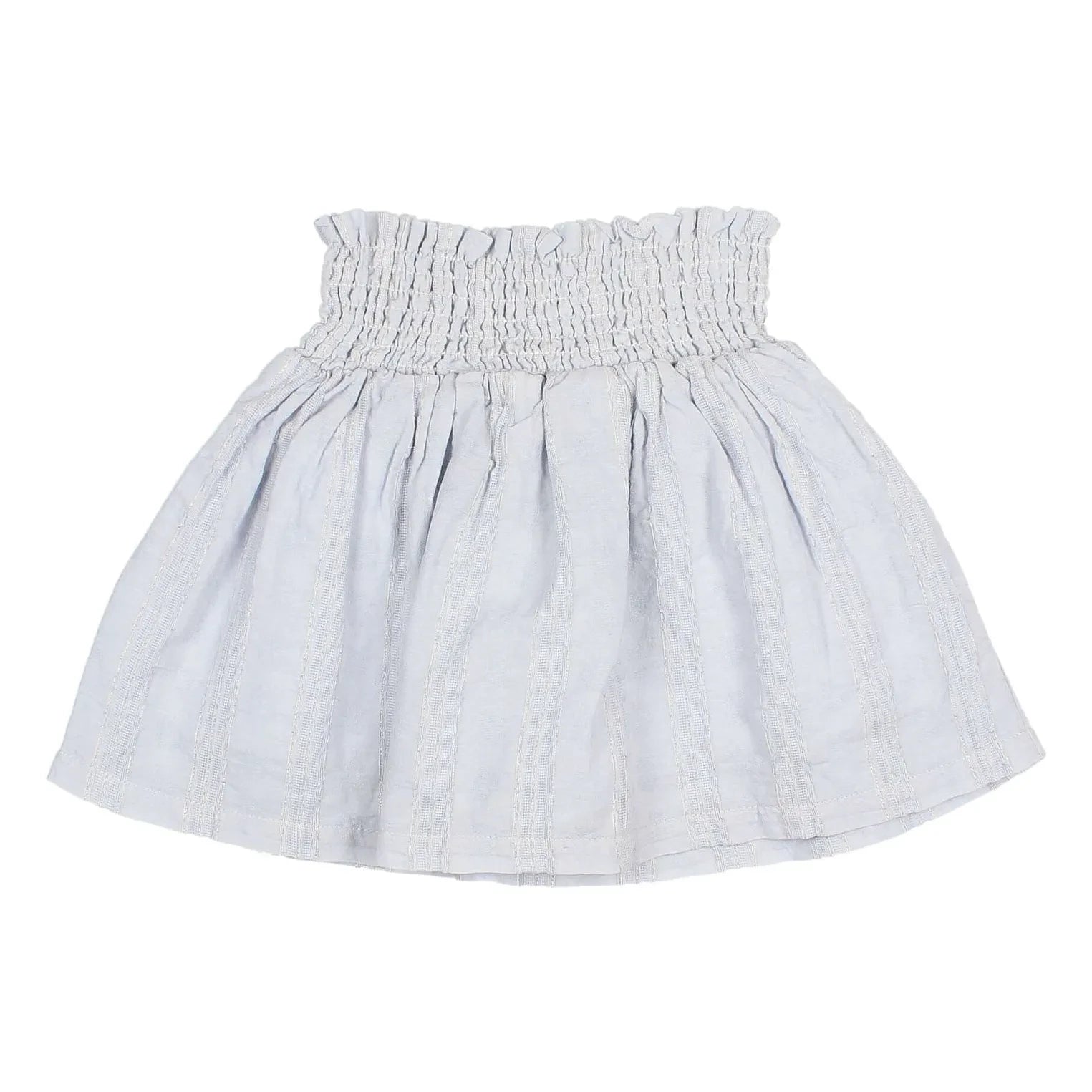 Búho - Lurex Cotton Voile Skirt | Light Blue