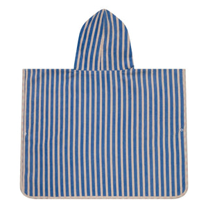 Jera Mini - Striped Bath Towel Poncho | Light Pink
