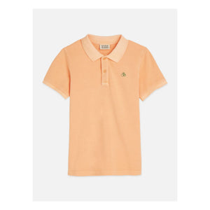 Scotch & Soda - Embroidered Logo Polo T-Shirt | Coral