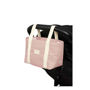 Nobodinoz - Opera Baby Stroller Organizer Bag | Pale Pink