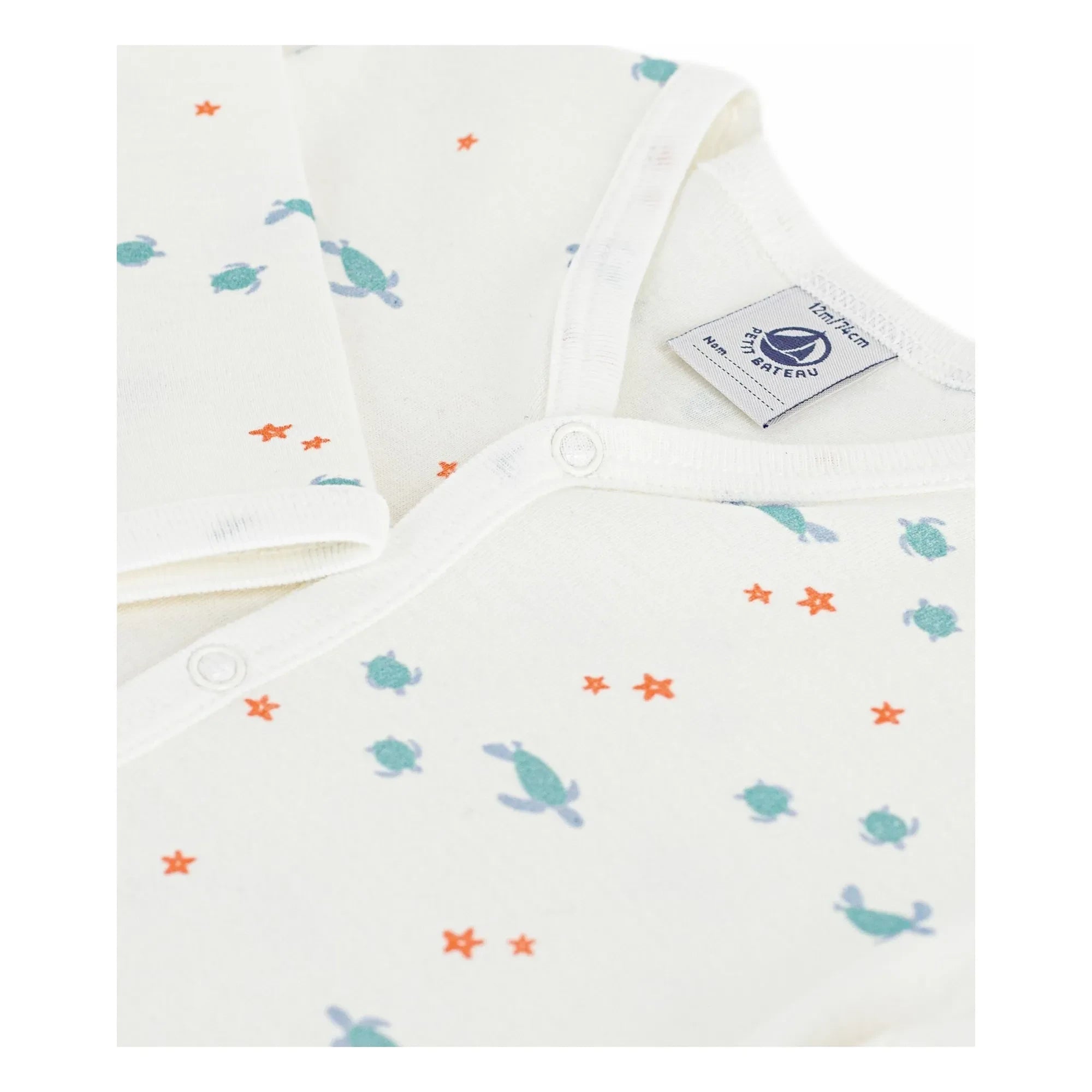 Petit Bateau - Sleep Well Turtles Pajamas | White