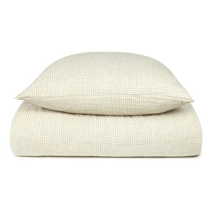 Nobodinoz - Wabi-Sabi Blue Checkered Bedding Set | Blue