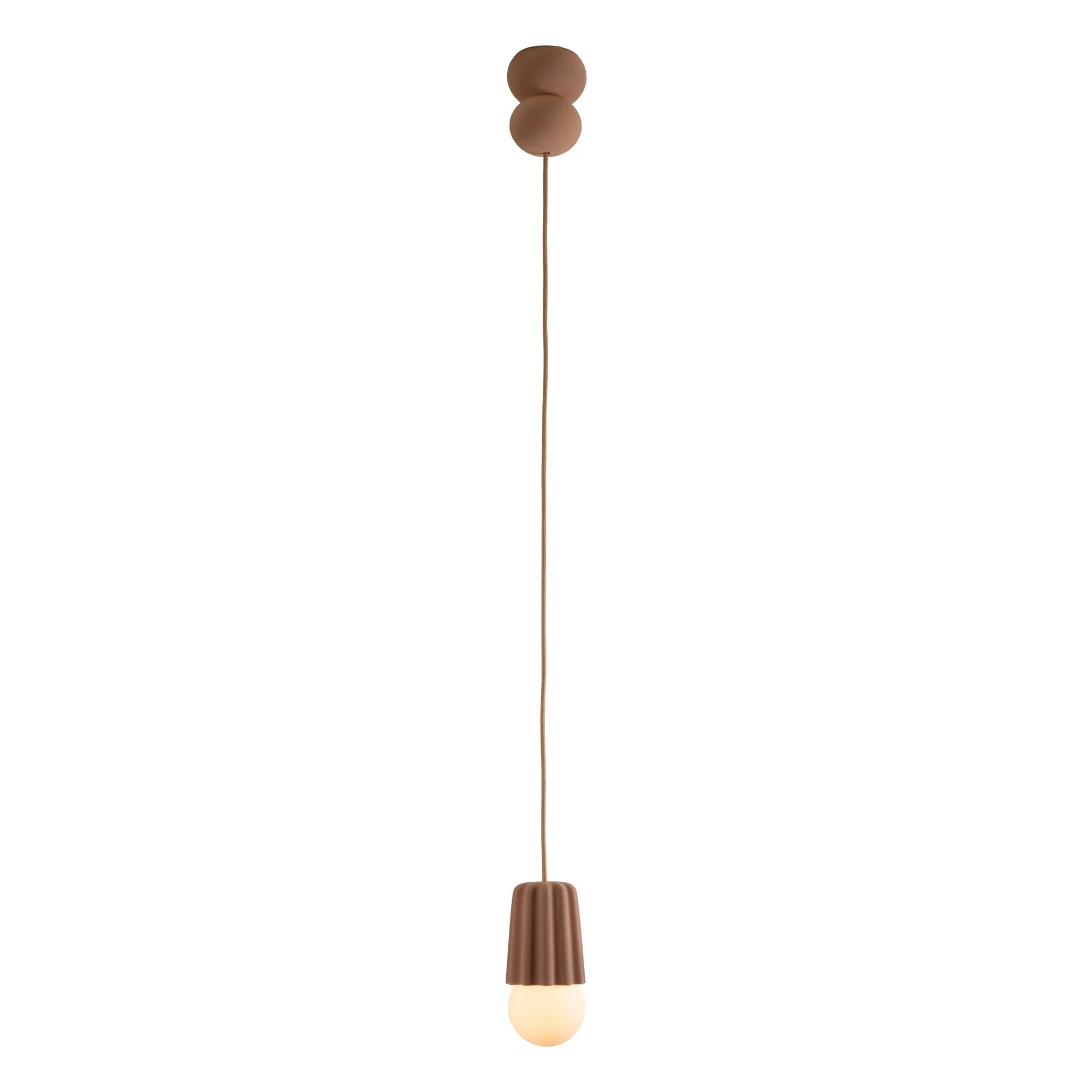 Schneid Studio - Stucco Ceramic Pendant Lamp | Brown