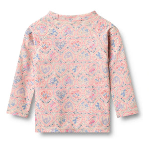 Wheat - Dilan Fleuri Recycled Fiber UV Protection T-Shirt | Light Pink