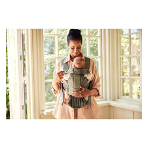 BabyBjörn - Mini Cotton Baby Kangaroo Carrier | Dark Green