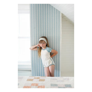 Soor Ploom - Two-Tone Organic Cotton Softball T-Shirt | Ice Blue