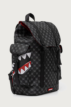 Sprayground - Black Backpack with Sharks in Paris 910B9311NSZ