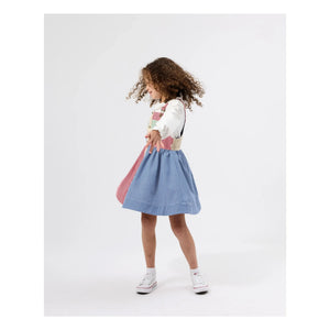 Goldie + Ace - Striped Pieced Salopet Dress | Red