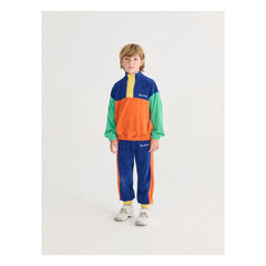 Bobo Choses - Color Block Organic Cotton Towel Sweatshirt | Orange