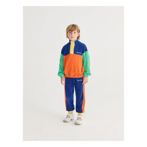 Bobo Choses - Color Block Organic Cotton Towel Sweatshirt | Orange