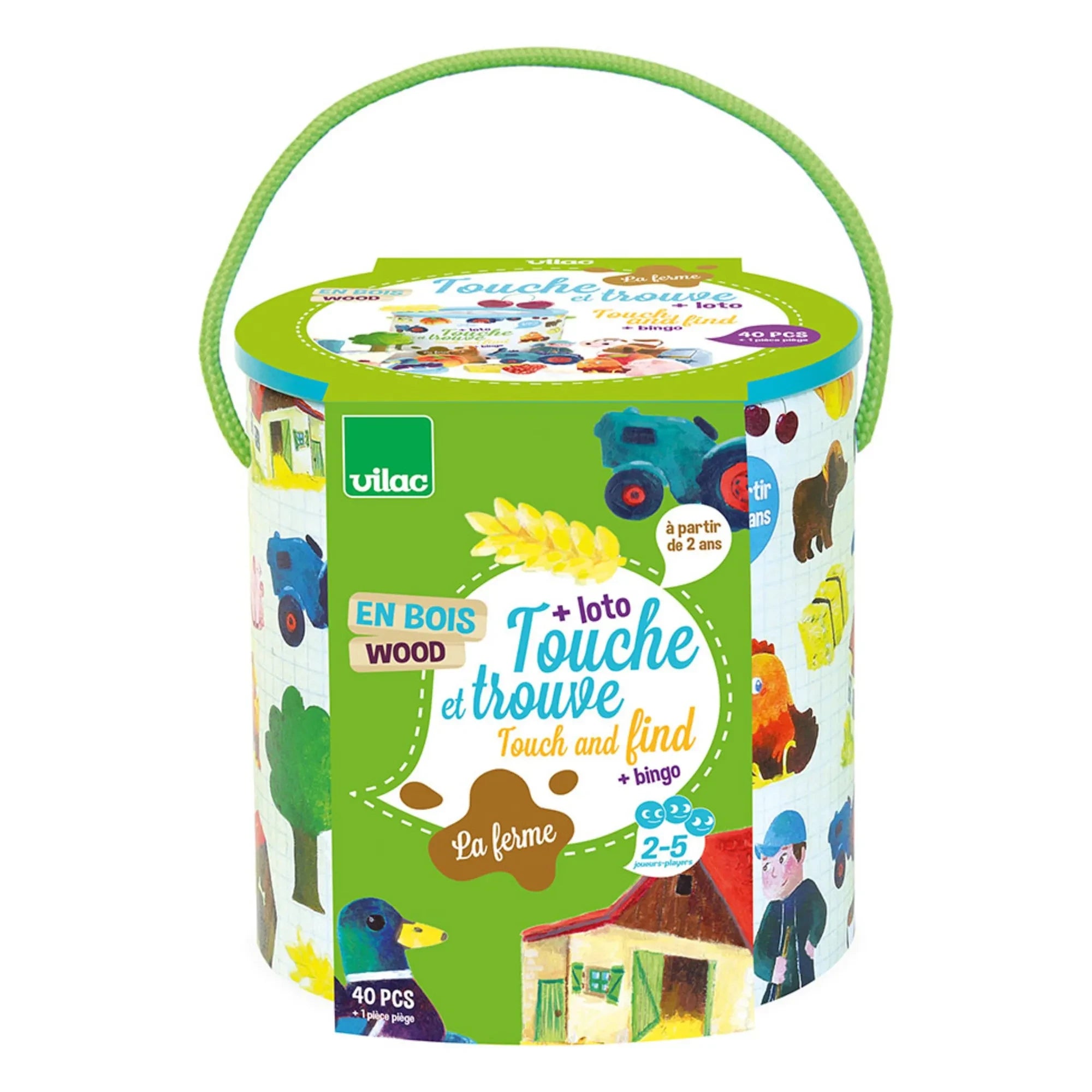 Vilac - Farm Touch and Find Game