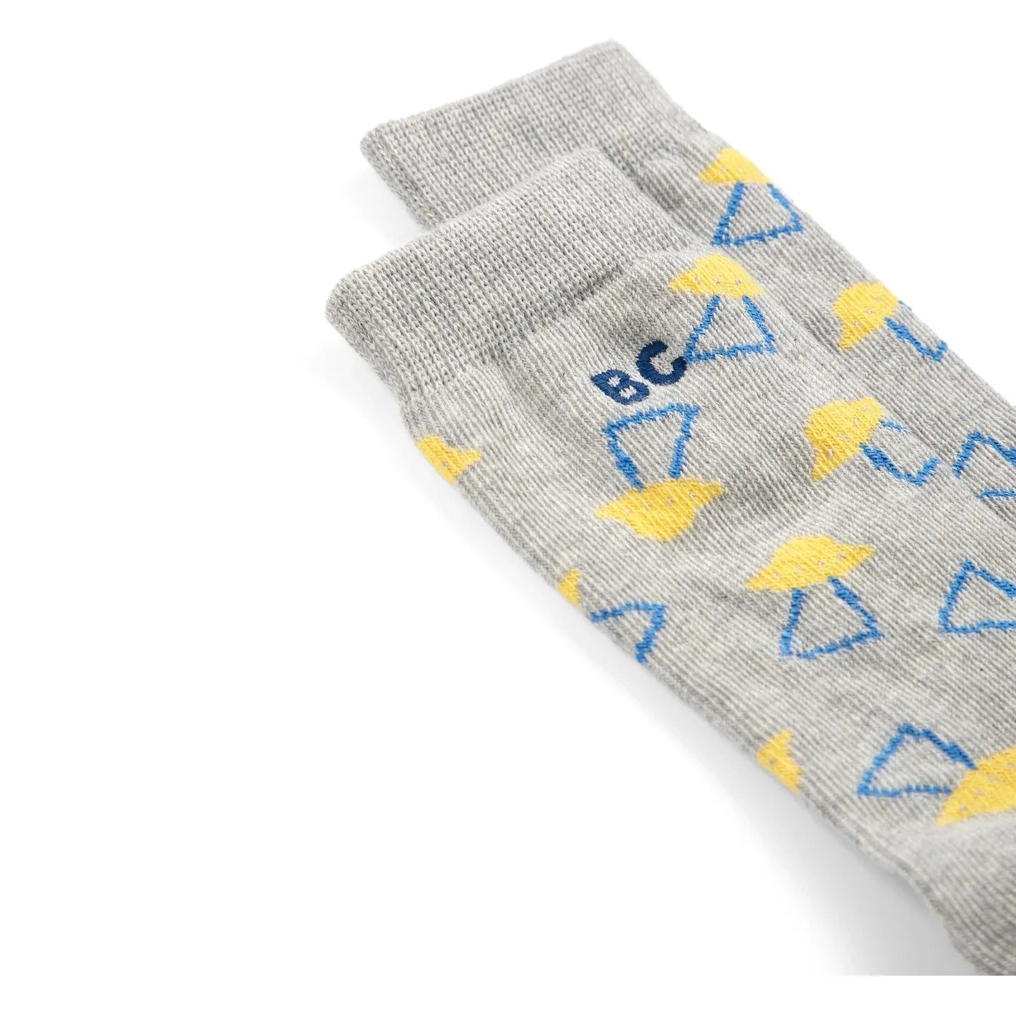 Bobo Choses - Organic cotton ankle socks | Grey melange