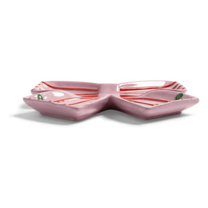 &Klevering - Striped Tray | Pink