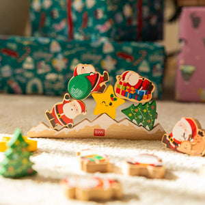 Legami - Stackable Wooden Game - Ho Ho Ho Balancing Game