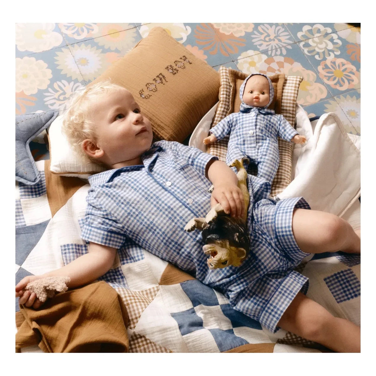Editions Aimable - Cowboy Hector pillow | Hazel Gauze