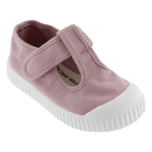 Victoria - Scratch Sneakers Sandal with Canvas Strap | Dust Pink