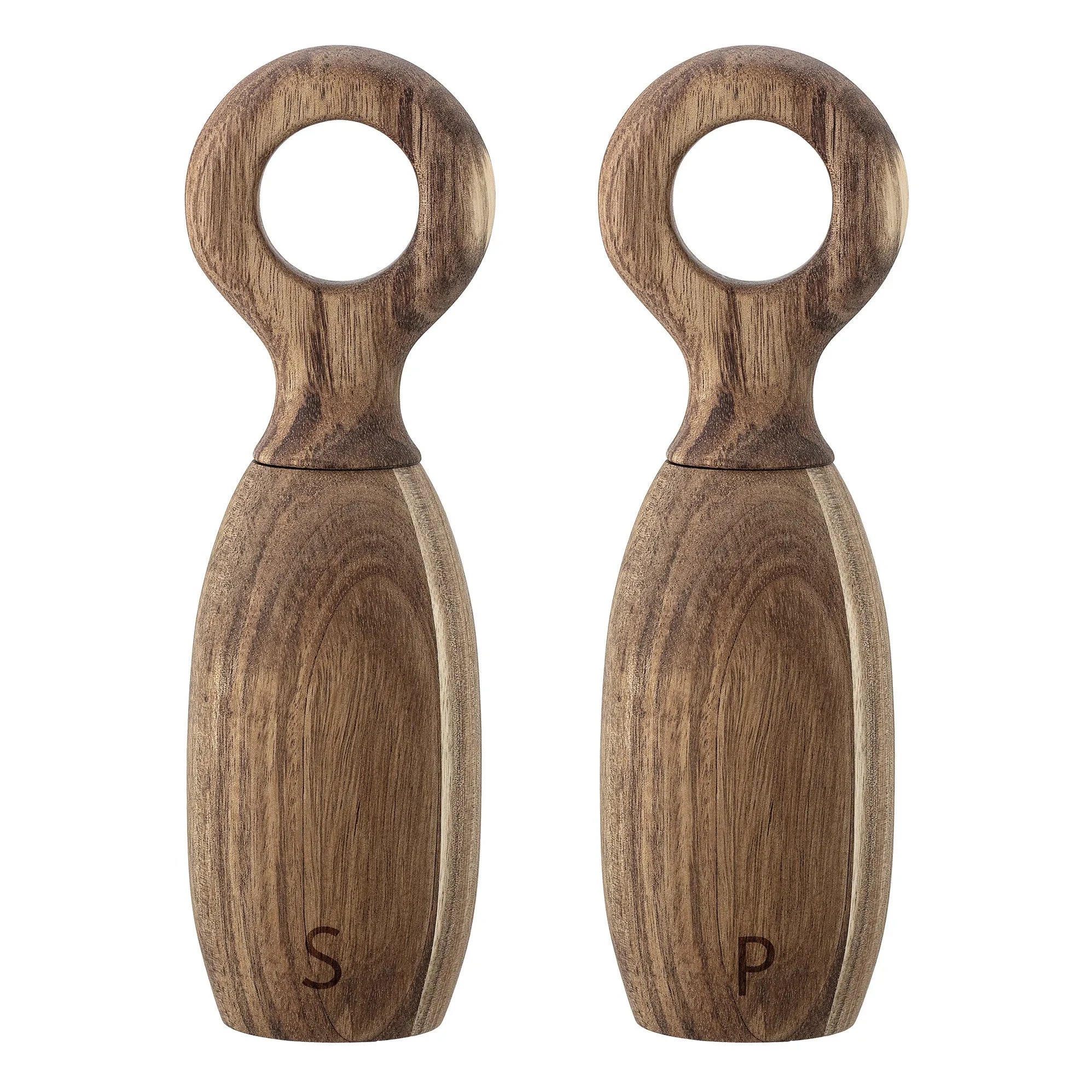 Bloomingville - Acacia Salt and Pepper Shakers | Brown