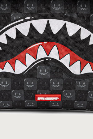 Sprayground - Gray Shoulder Bag with Sharks in Paris 910B9314NSZ