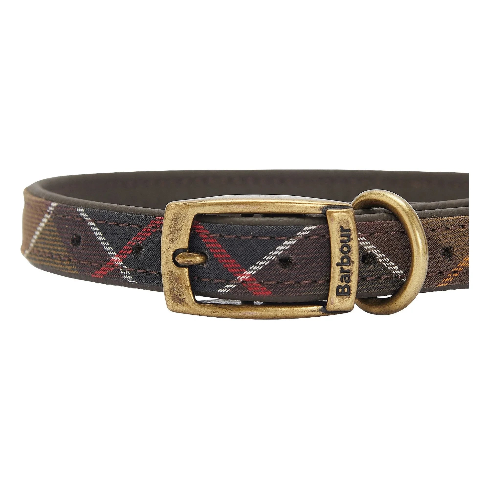 Barbour - Tartan Dog Collar | Dark Beige Brown