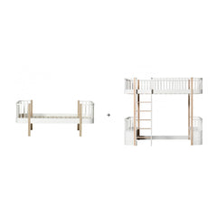 Oliver Furniture - Yüksek Ahşap Ranza | Beyaz