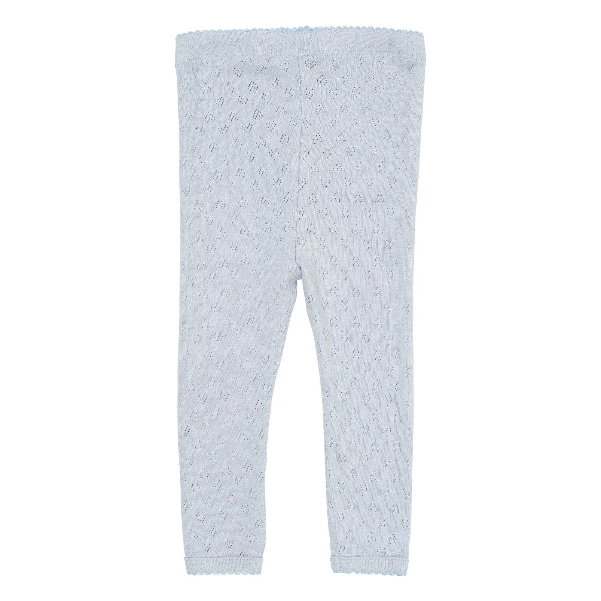 Copenhagen Colors - Pointelle Mold Heart Organic Cotton | Light Blue