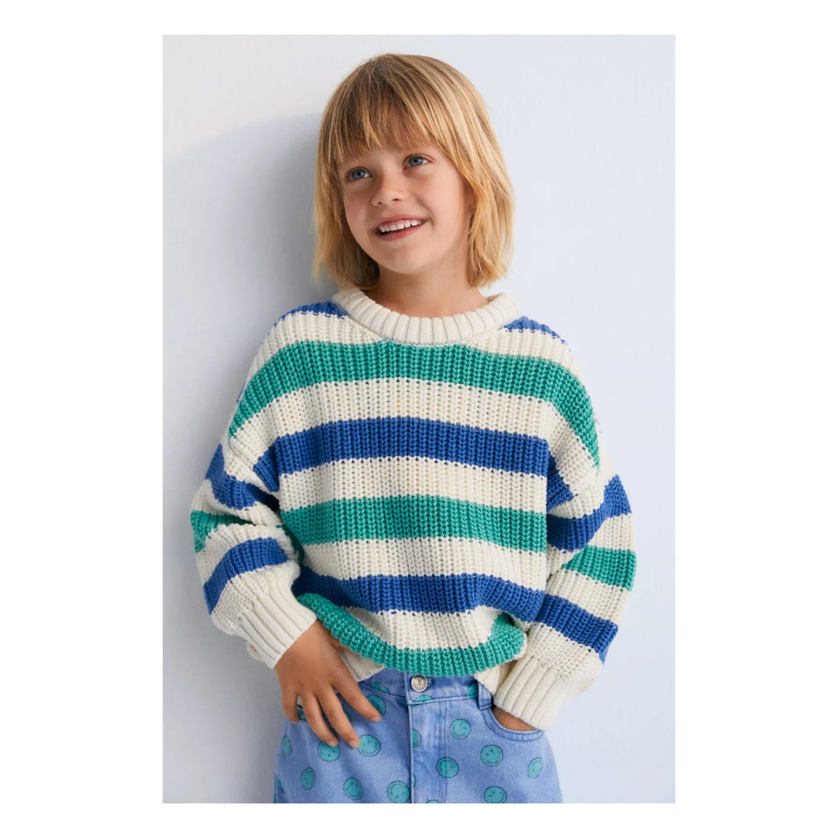 the new society - Leto Striped Organic Cotton Sweater | Mavi