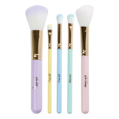 Oh Flossy - Rainbow Makeup Brushes - Set of 5