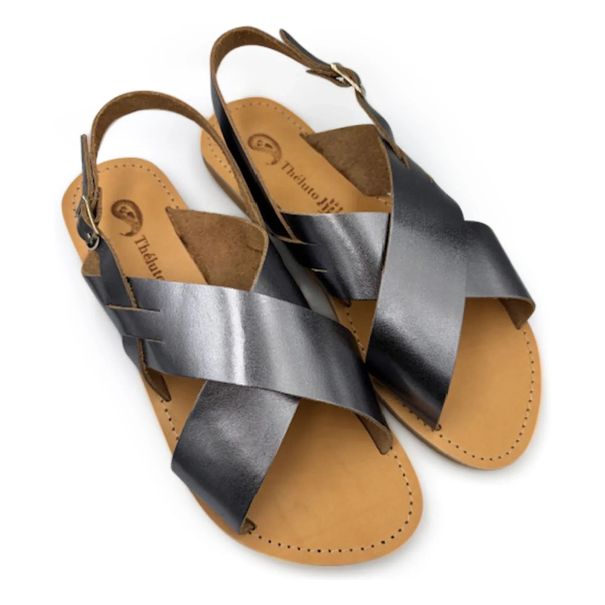 Théluto - Tom Metallic Sandal | Silver