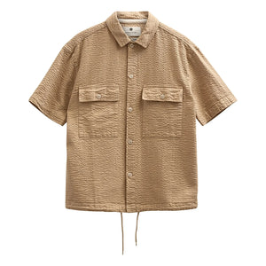 Anerkjendt - Akotto Seersucker Shirt | Beige