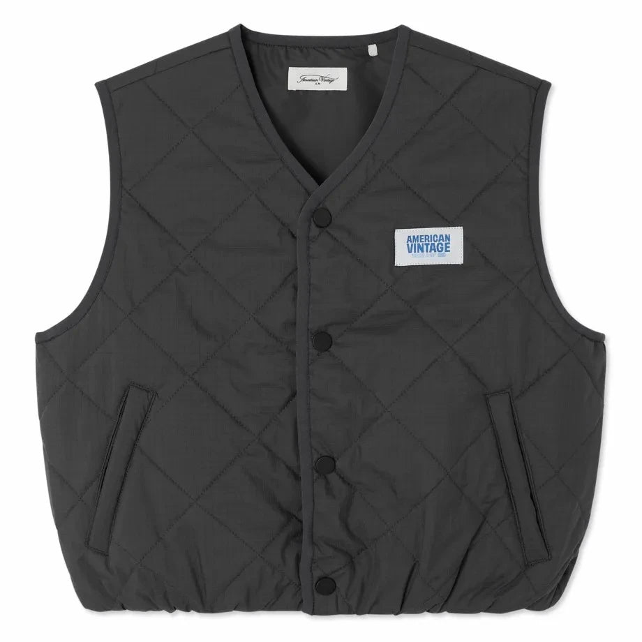 American Vintage - Yupibam Sleeveless Jacket | Charcoal Gray