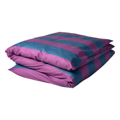 La cerise sur le gâteau - Striped Duvet Cover Set Malo | Purple
