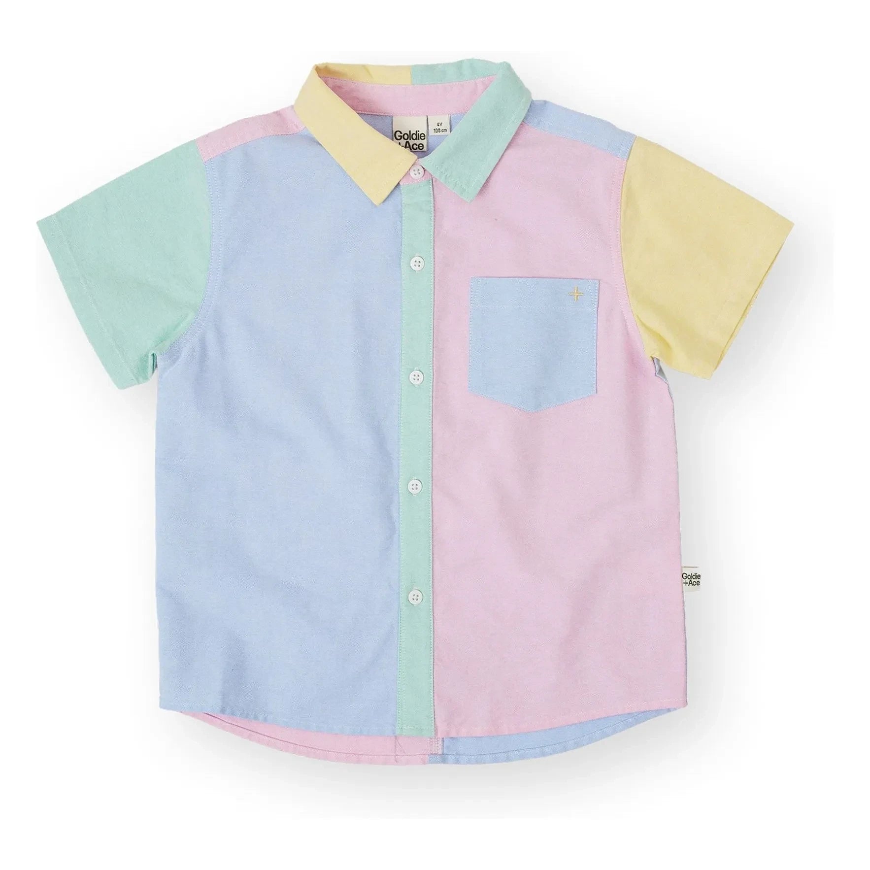 Goldie + Ace - Color Block Shirt | Pink