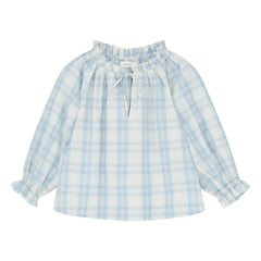 Skall Studio - Blue Newmoon Cotton Gingham Blouse